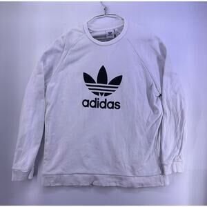 Adidas Off white Crewneck Sweater Size 2XL